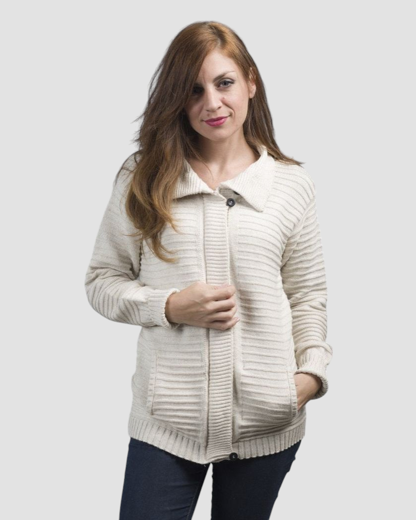 CAMPERA BOLSILLOS LANA CRUDA - ART.i804