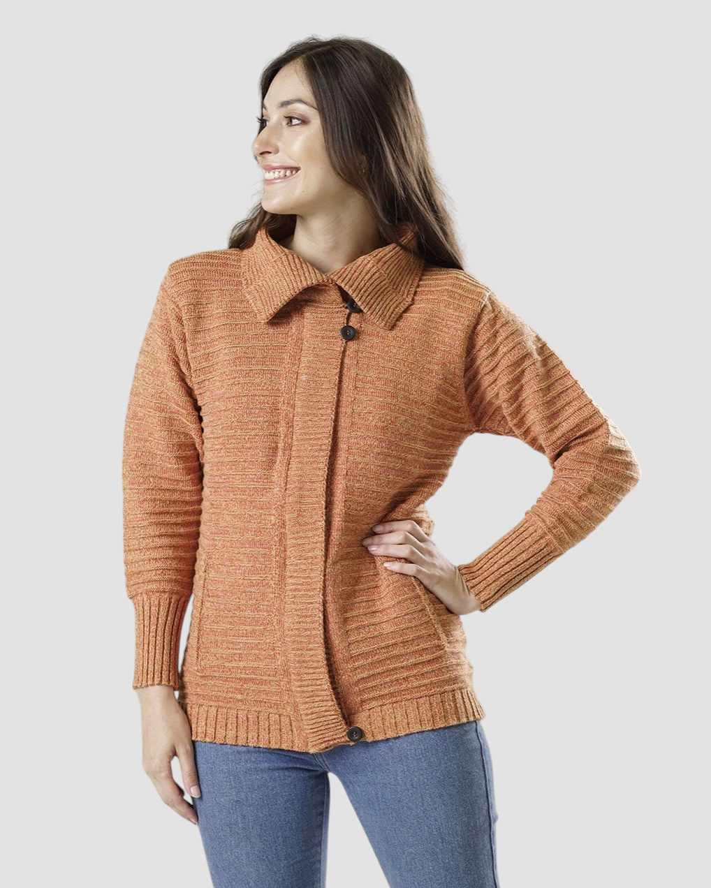 CAMPERA BOLSILLOS LANA MANGO - ART.i804