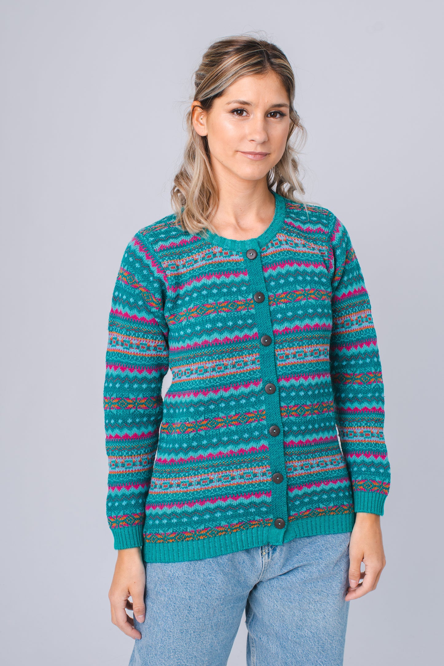 SACO LANA MULTICOLOR ESMERALDA - 7335