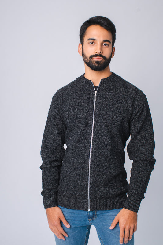 CAMPERA C/CIERRE LINKS CANELON NEGRA (ART. 4957)