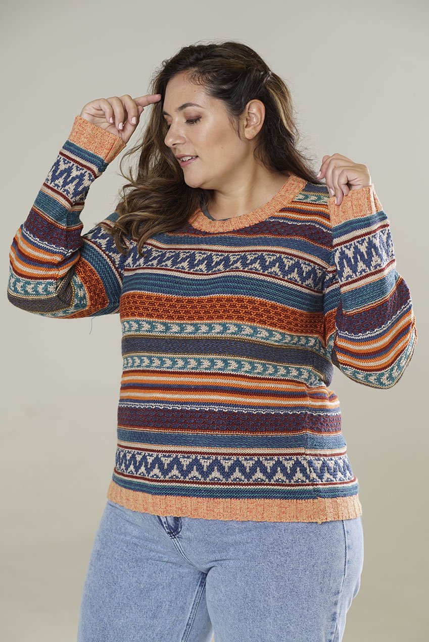 CUELLO U LANA MULTICOLOR - ART.7956